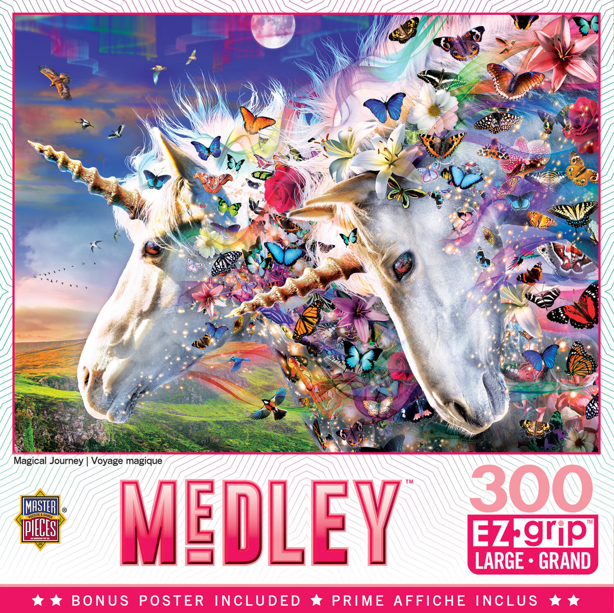 Medley - Unicorns & Butterflies 300 Piece EZ Grip Puzzle