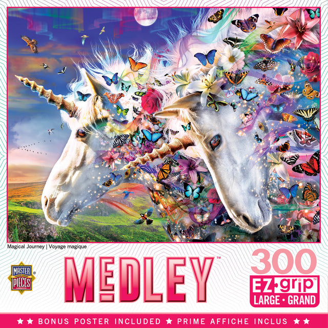 Medley - Unicorns & Butterflies 300 Piece EZ Grip Puzzle