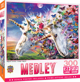 Medley - Unicorns & Butterflies 300 Piece EZ Grip Puzzle