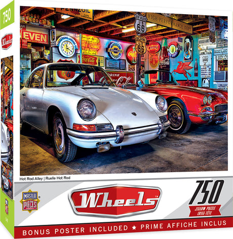 Wheels - Hot Rod Alley 750 Piece Puzzle