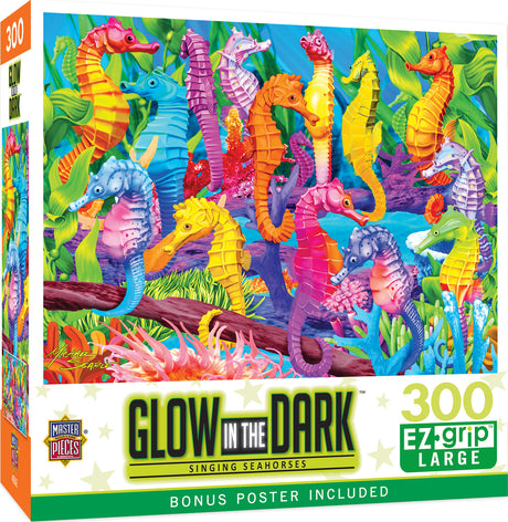 Glow in the Dark - Singing Seahorses 300 Piece EZ Grip Puzzle