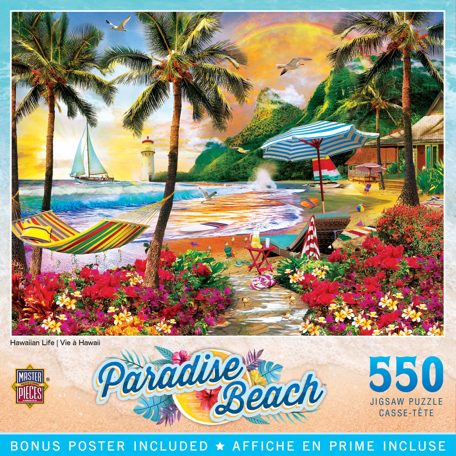 Paradise Beach - Hawaiian Life 550pc Puzzle – Toys on the Square