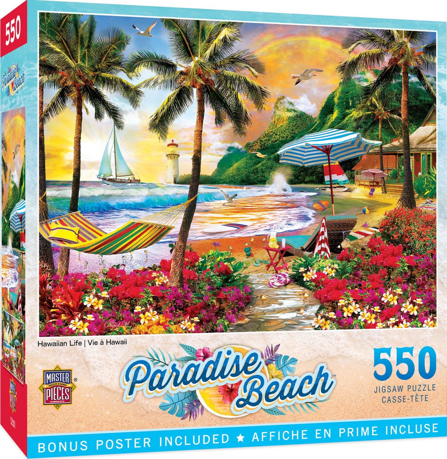 Paradise Beach - Hawaiian Life 550pc Puzzle – Toys on the Square