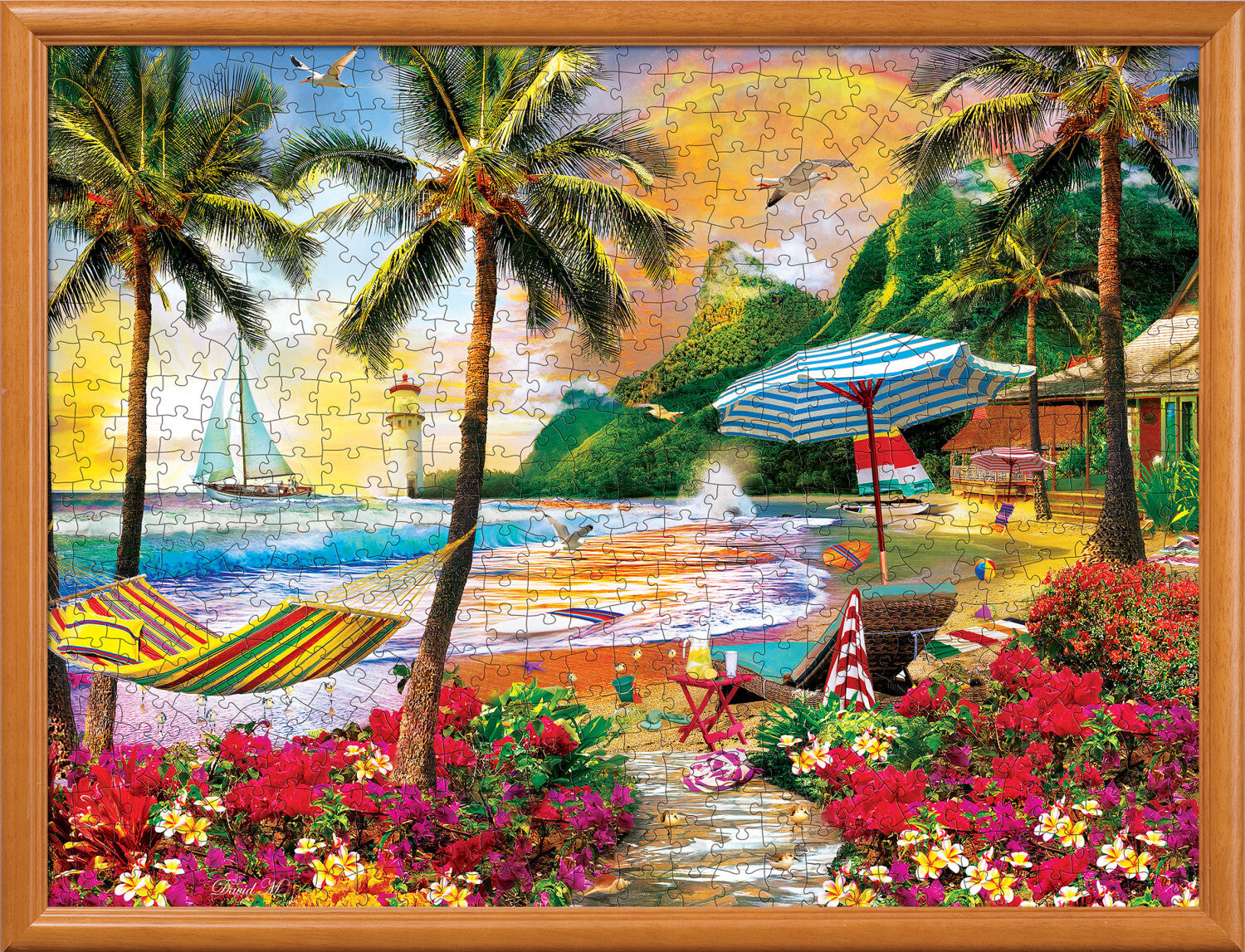 Paradise Beach - Hawaiian Life 550pc Puzzle – Toys on the Square