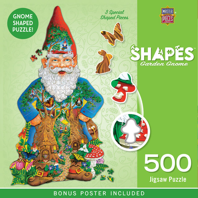 Contours - Garden Gnome 500 Piece Puzzle