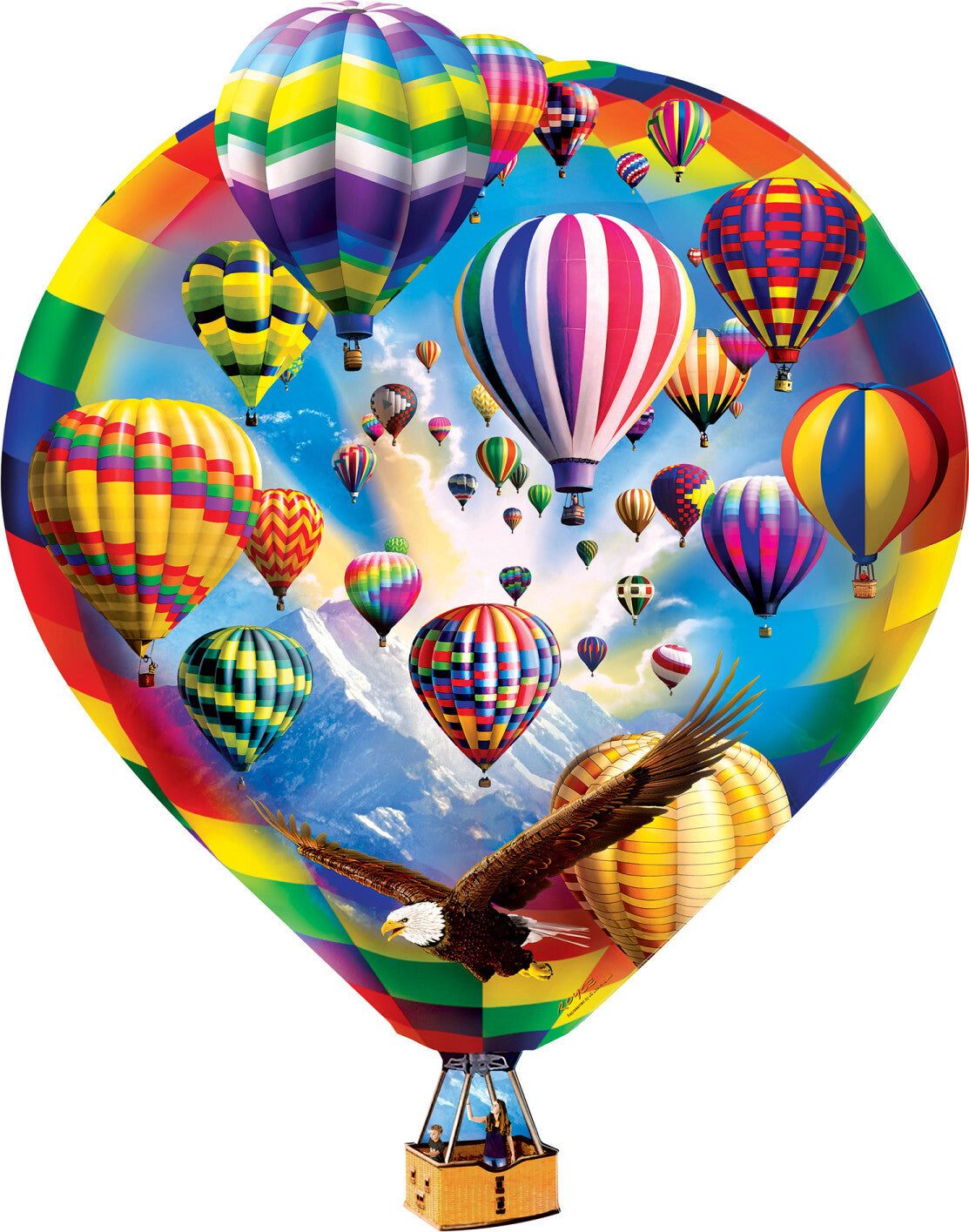 Contours - Hot Air Balloons 500 Piece Puzzle