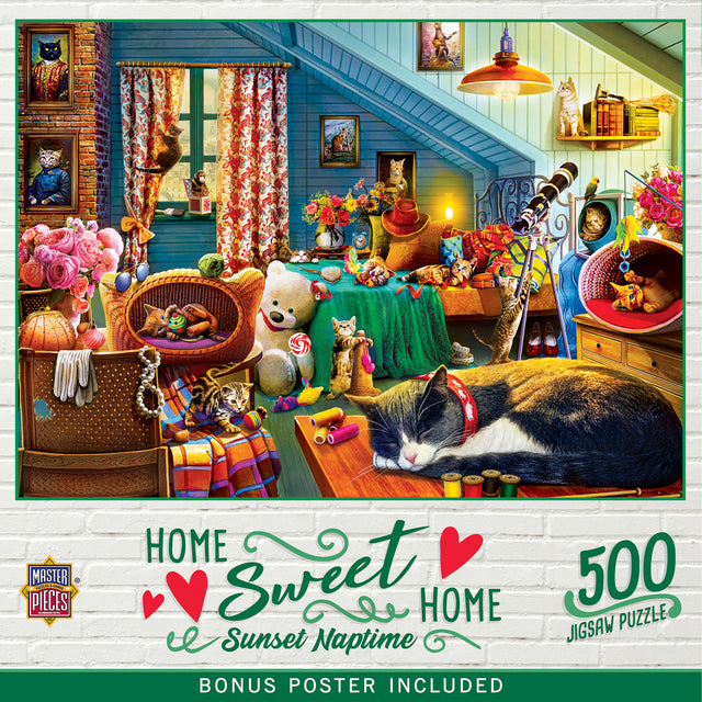 Home Sweet Home - Sunset Naptime 500 Piece Puzzle