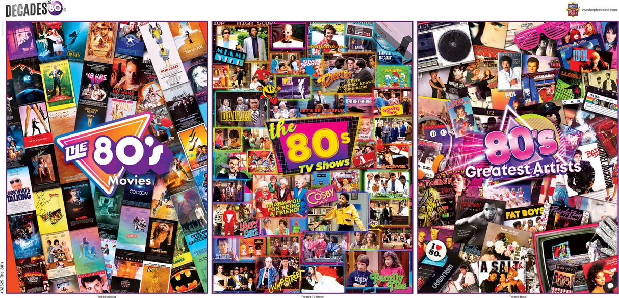 3 Pack - The 80's 500 Piece Puzzles