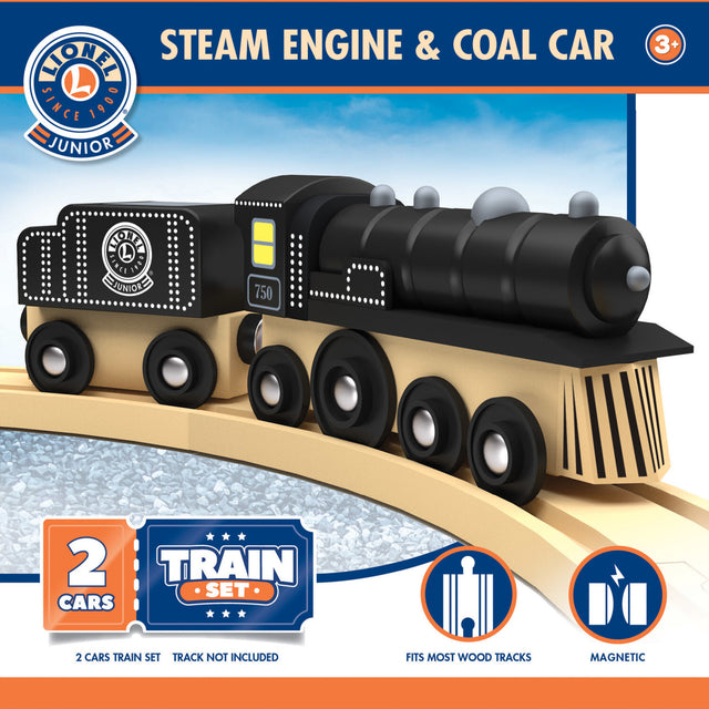 Lionel Steam Engine & Coal Car Toy Train Set