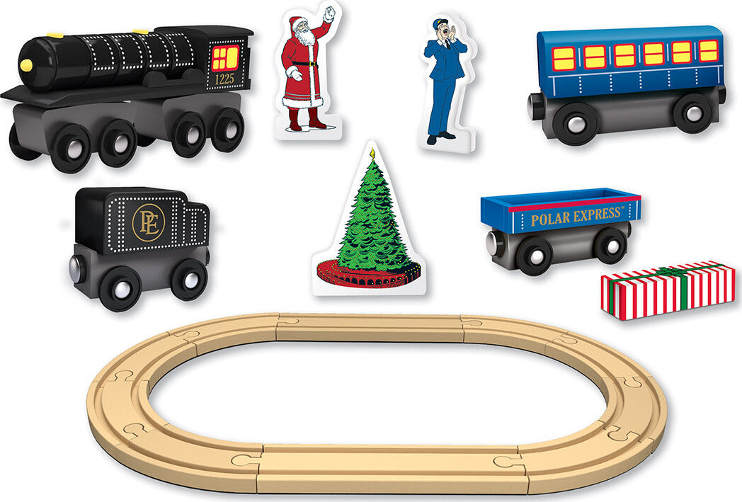 Polar Express 18pc Wood Toy Train Set