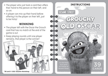 Sesame Street - Grouchy Old Oscar Card Game