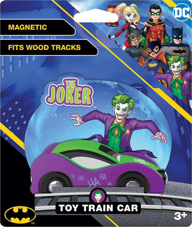 Batman Joker Car Wood Toy Train