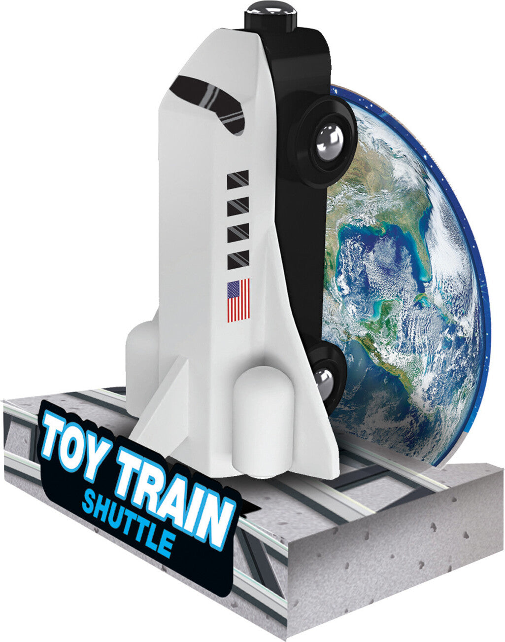 Space Shuttle Wood Toy Train