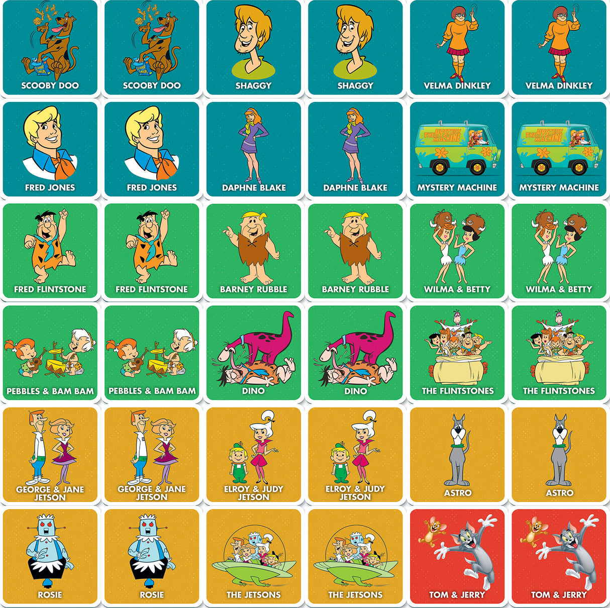 Hanna-Barbera Matching Game