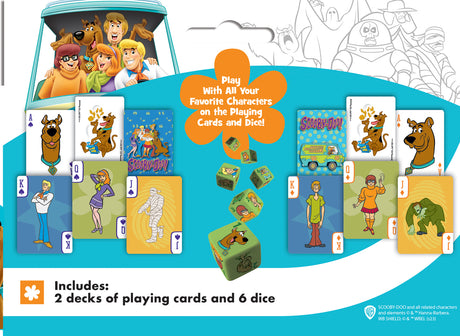 Scooby Doo 2-pack Playing Cards and Dice Set