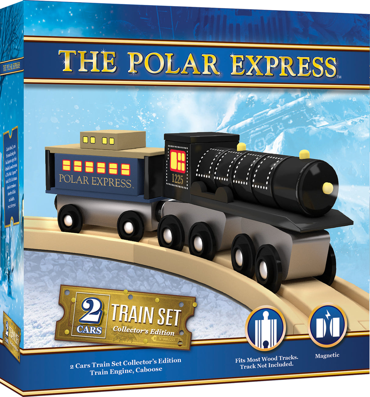 Polar Express 2pc Wood Toy Train Set