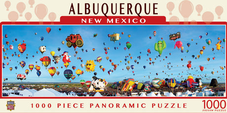 American Vista Panoramic - Albuquerque Balloons 1000 Piece Puzzle