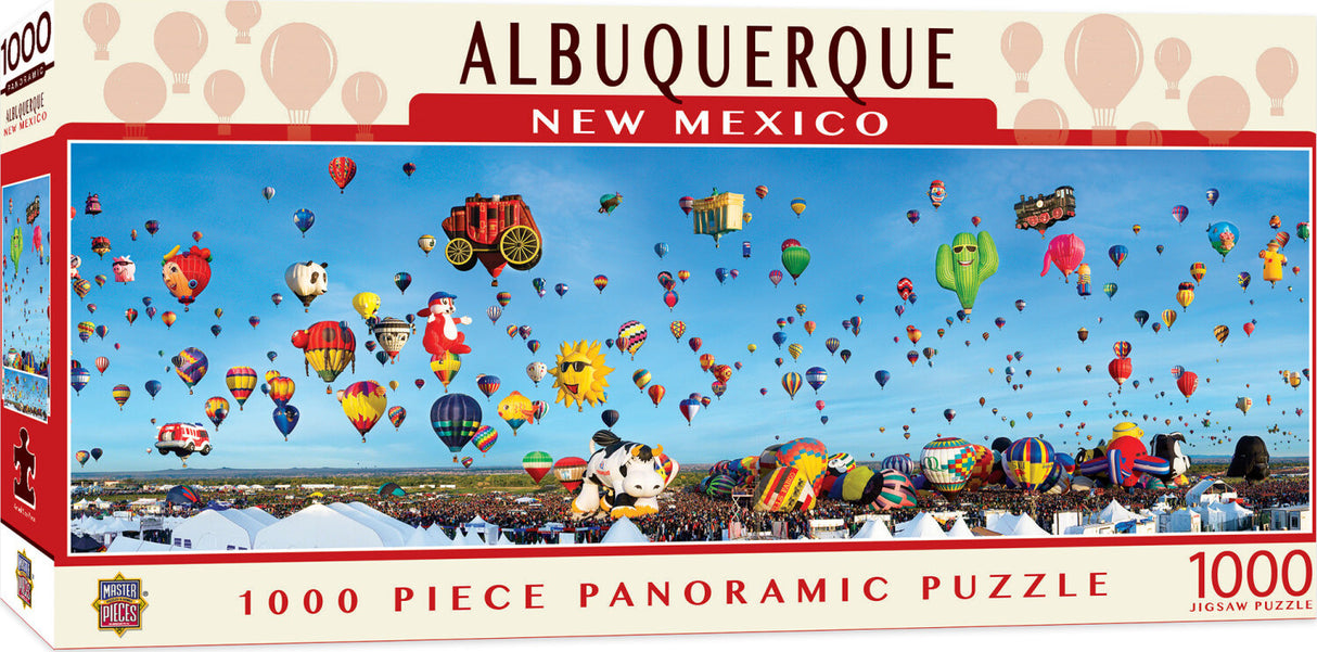 American Vista Panoramic - Albuquerque Balloons 1000 Piece Puzzle