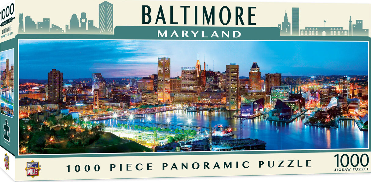 American Vista Panoramic - Baltimore 1000 Piece Puzzle