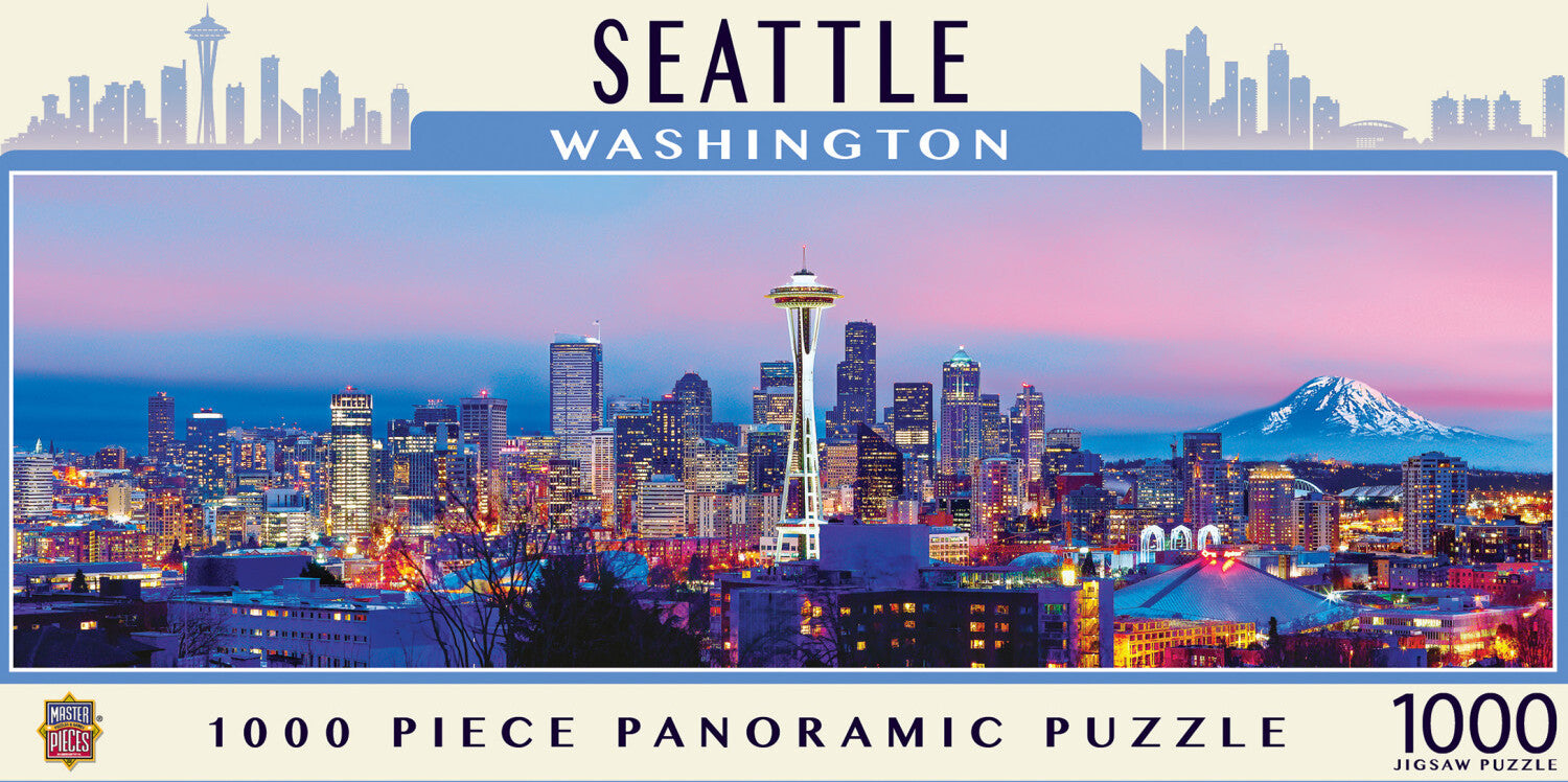 Blakeway Panoramas - Seattle 1000pc Panoramic Puzzle – Toys on the