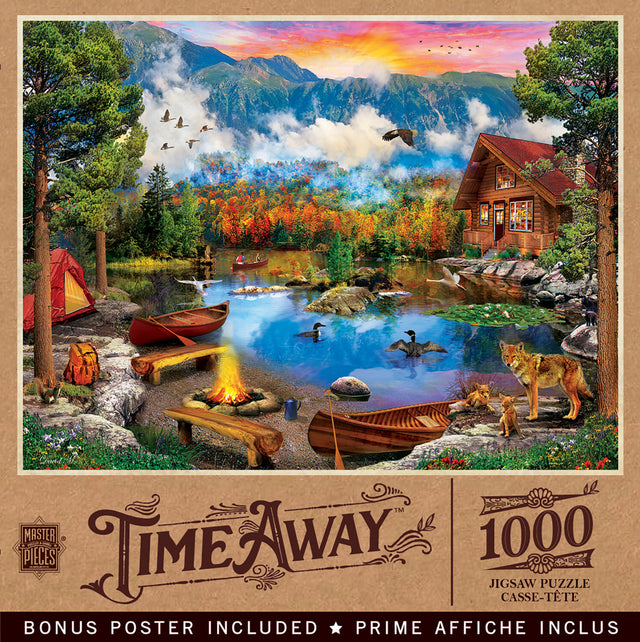 Time Away - Sunset Canoe 1000 Piece Puzzle