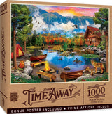 Time Away - Sunset Canoe 1000 Piece Puzzle