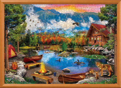 Time Away - Sunset Canoe 1000 Piece Puzzle