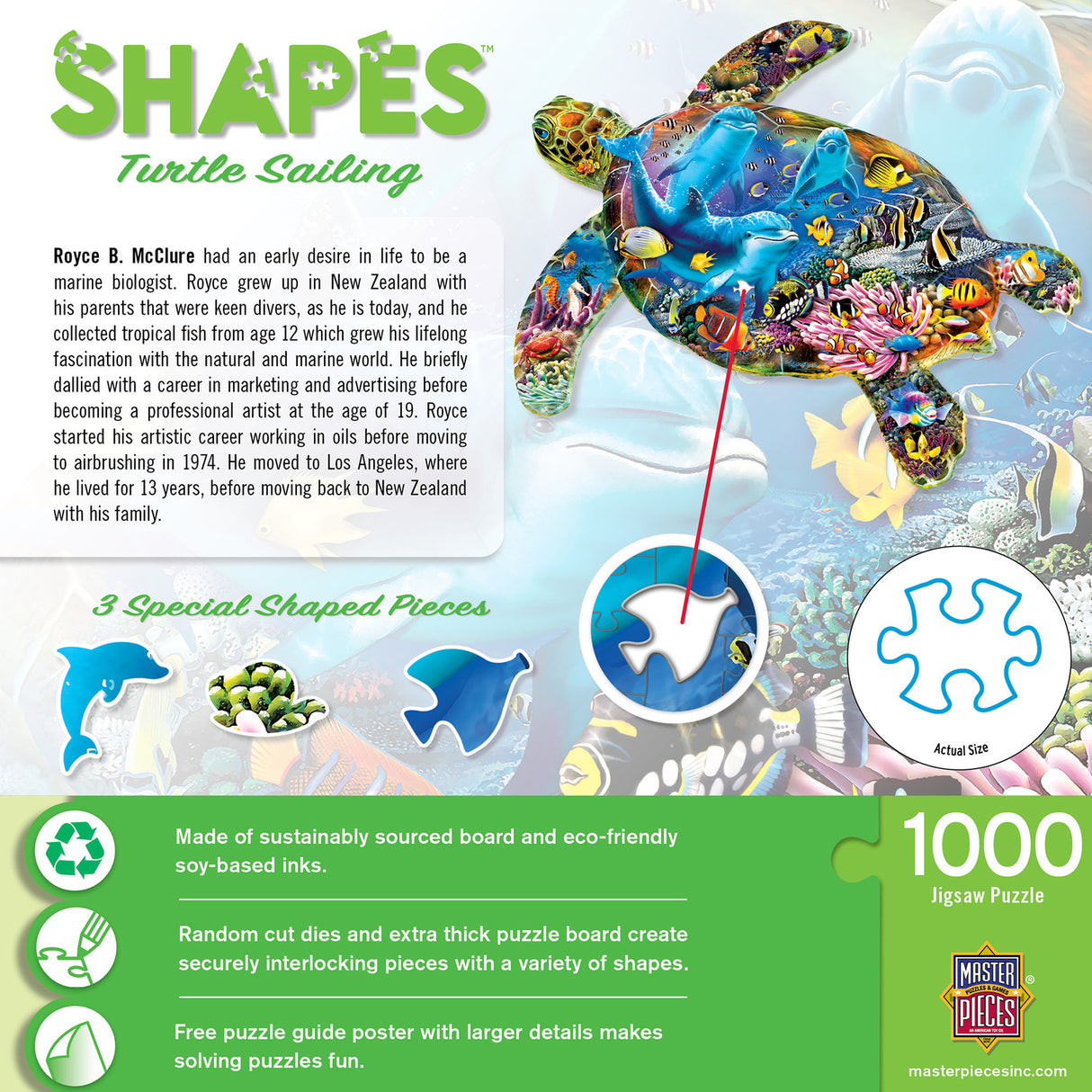 Contours - Turtle Sailing 1000 Piece Puzzle