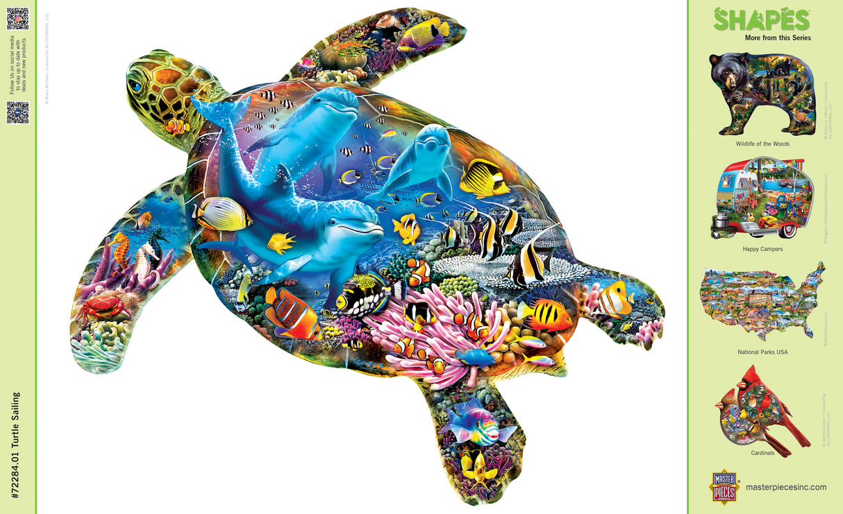 Contours - Turtle Sailing 1000 Piece Puzzle