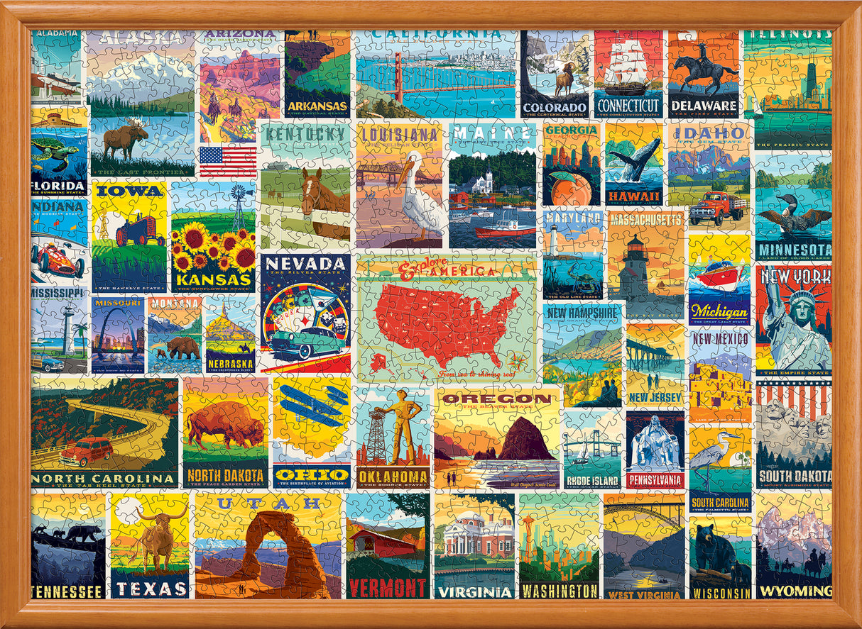 Anderson Design Group - State Pride 1000 Piece Puzzle