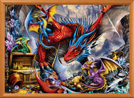 Glow in the Dark - Dragon's Horde 1000 Piece Puzzle