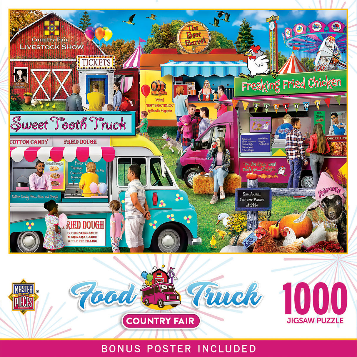 Food Truck Roundup - Country Fair 1000 Piece Puzzle