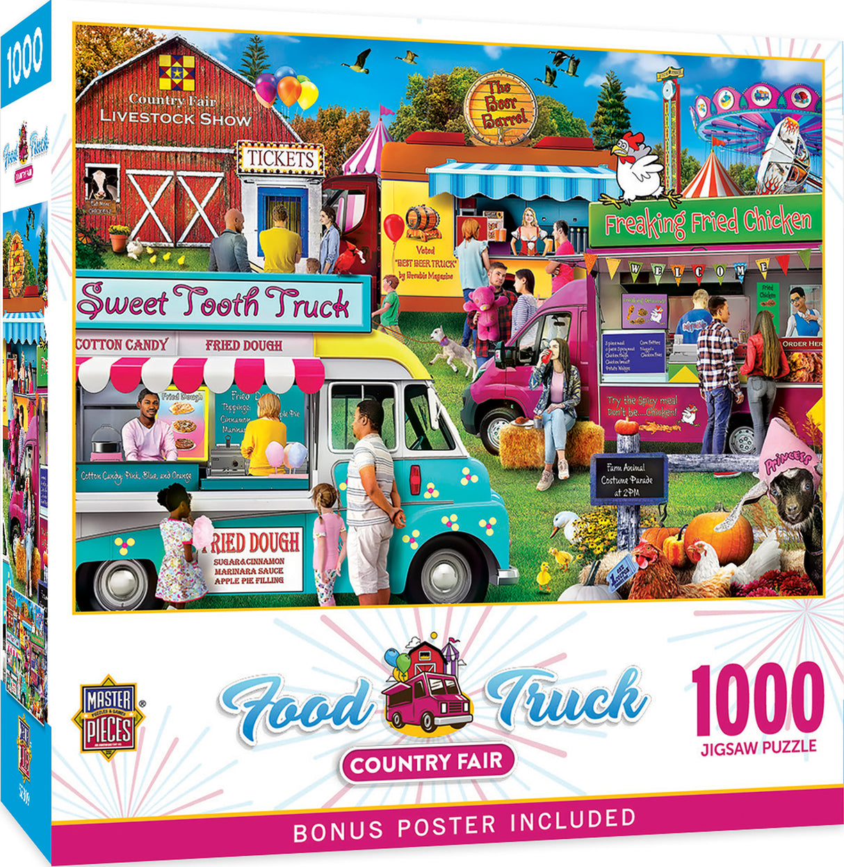 Food Truck Roundup - Country Fair 1000 Piece Puzzle