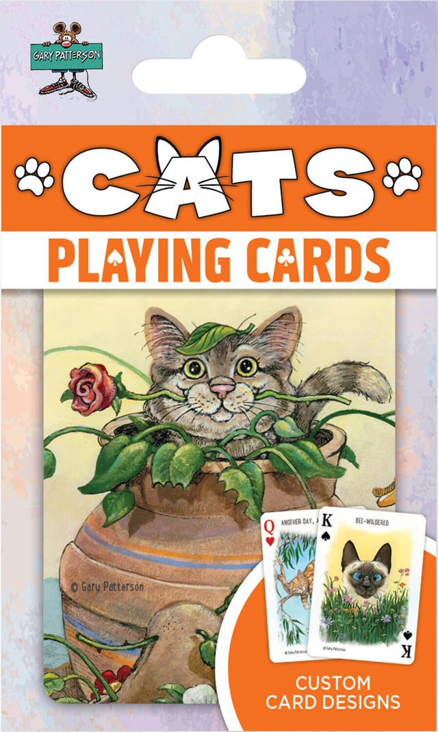 Cats Playing Cards