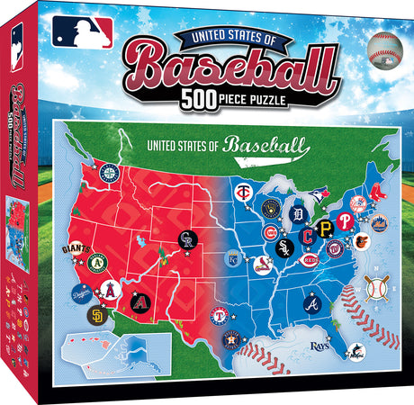 MLB League Map 500pc Puzzle