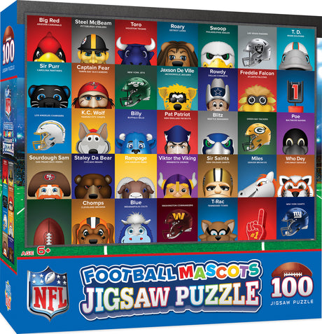 NFL Mascots 100pc Puzzle