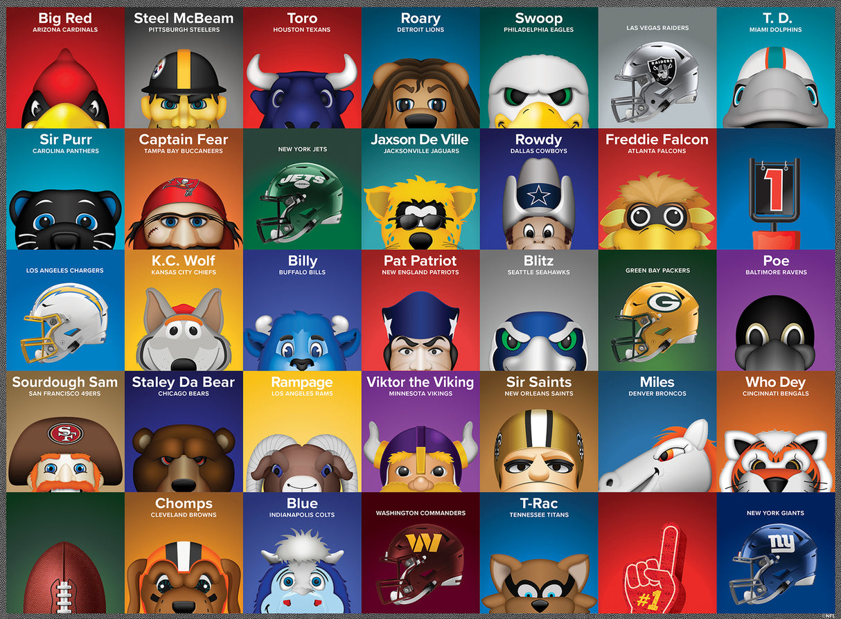 NFL Mascots 100pc Puzzle