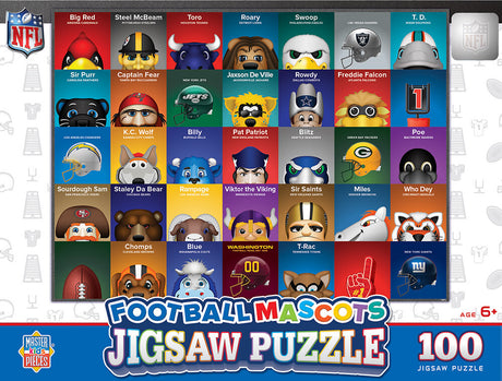 NFL Mascots 100pc Puzzle