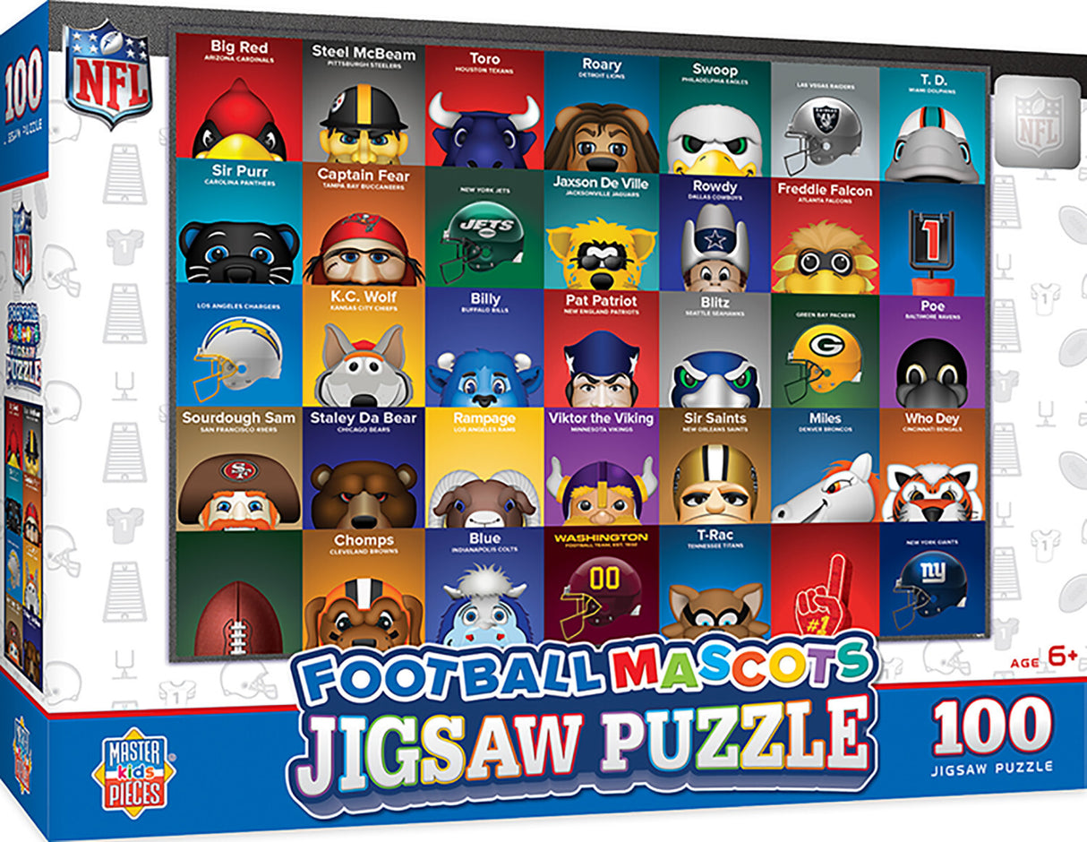 NFL Mascots 100pc Puzzle