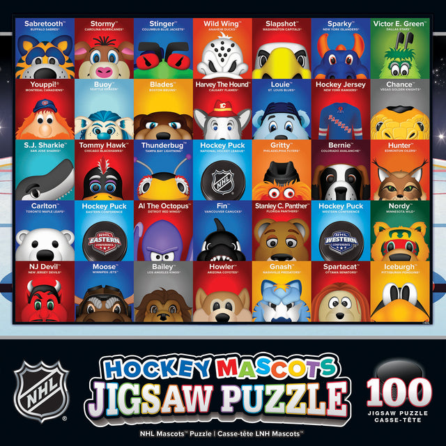 NHL Mascots 100pc Puzzle