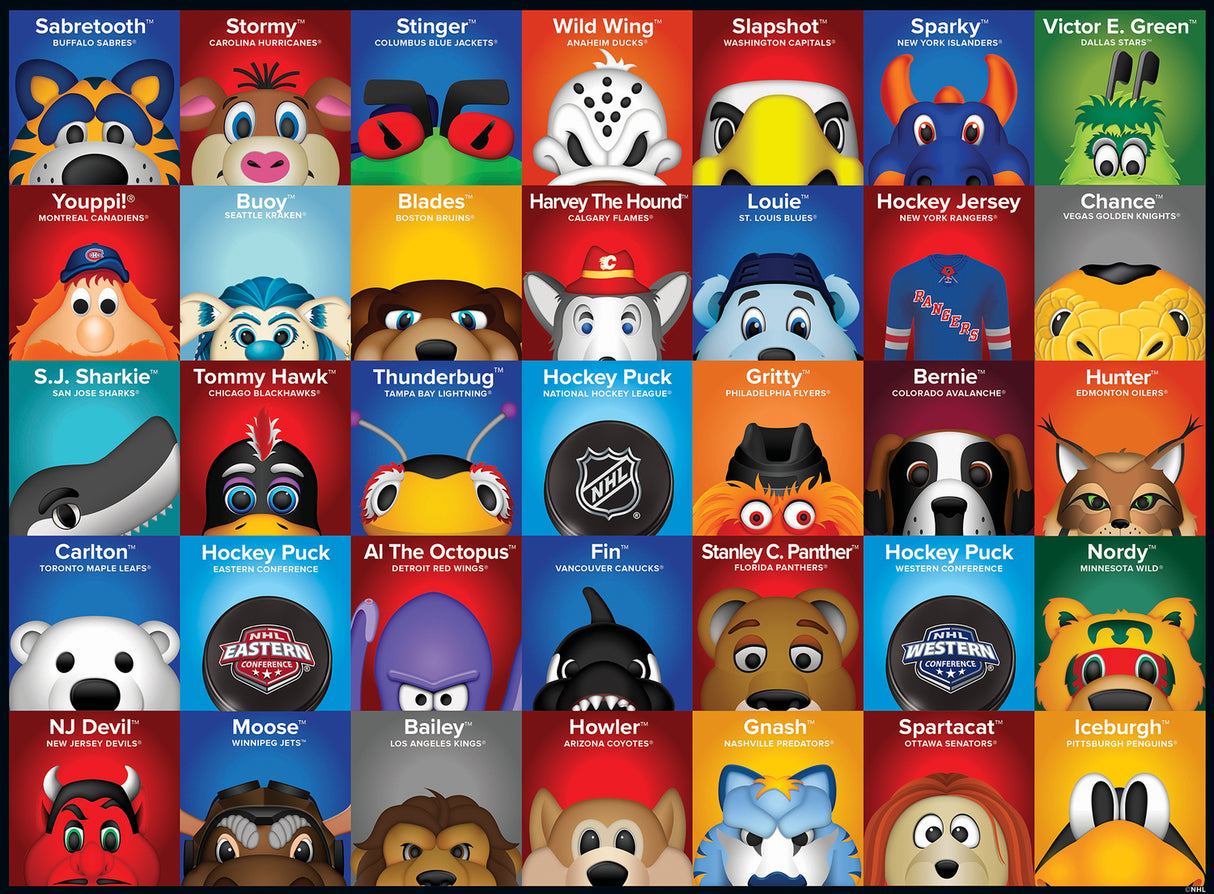 NHL Mascots 100pc Puzzle