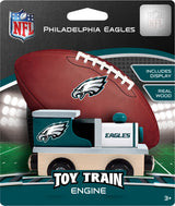 Philadelphia Eagles NFL Wood Train Engine