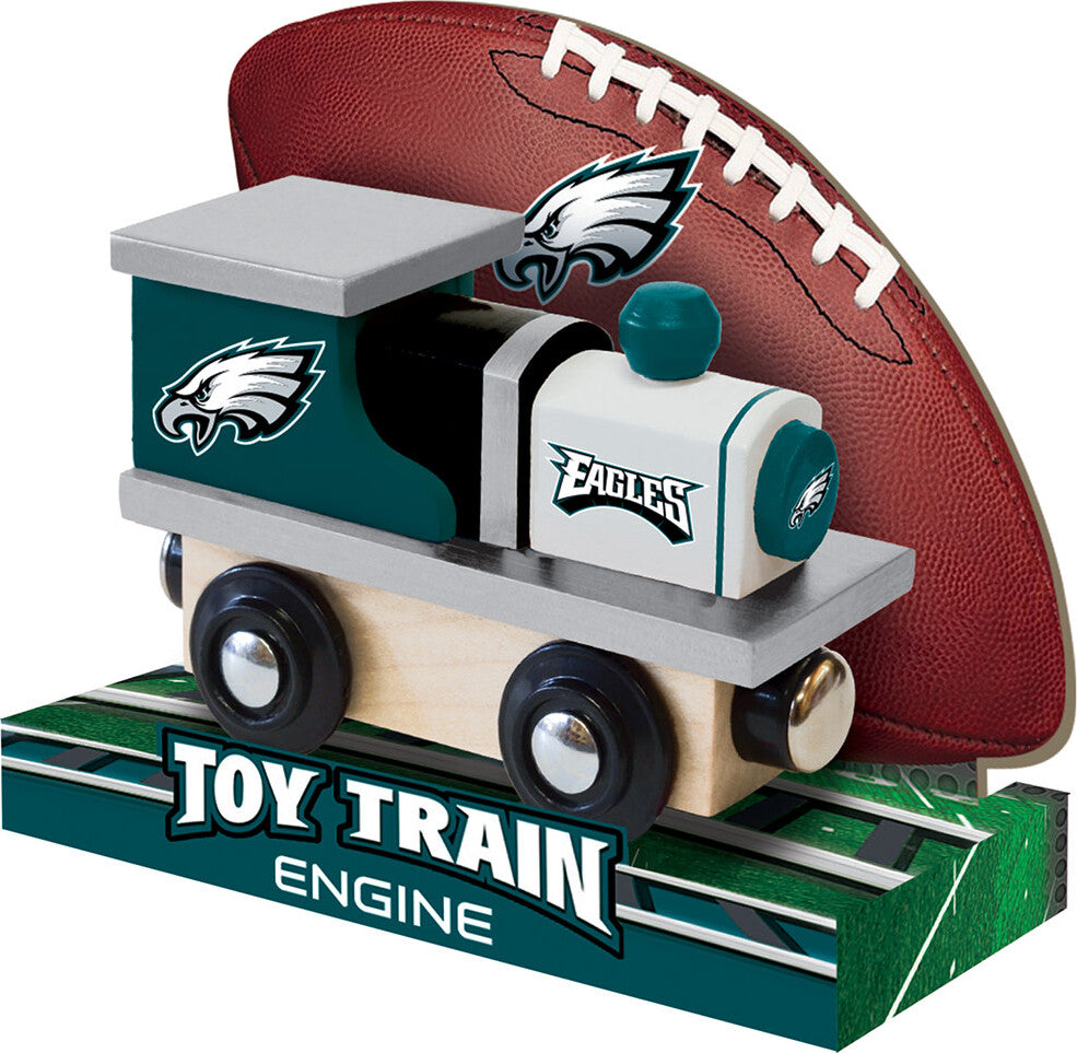 Philadelphia Eagles NFL Wood Train Engine