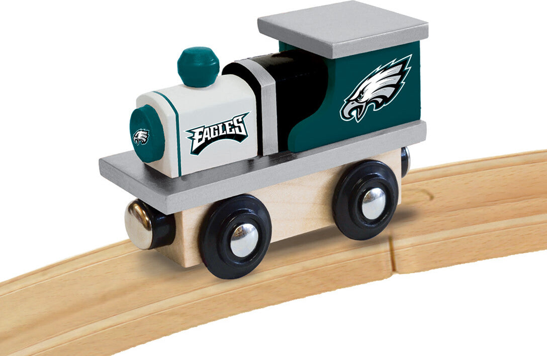 Philadelphia Eagles NFL Wood Train Engine