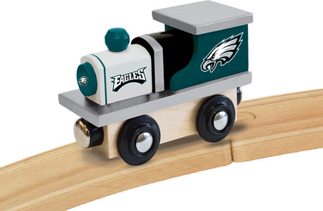 Philadelphia Eagles NFL Wood Train Engine