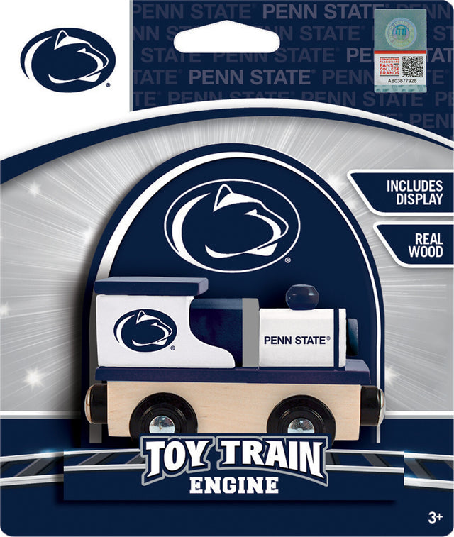 Penn State Nittany Lions NCAA Wood Train Engine