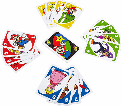 UNO Super Mario Card Game Shedding