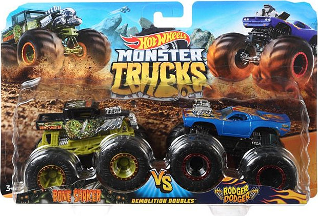 Hot Wheels toy vehicle - Monster Trucks 1:64 Demo Doubles 2-Pk Ast 2022 Mix 2 - 21A