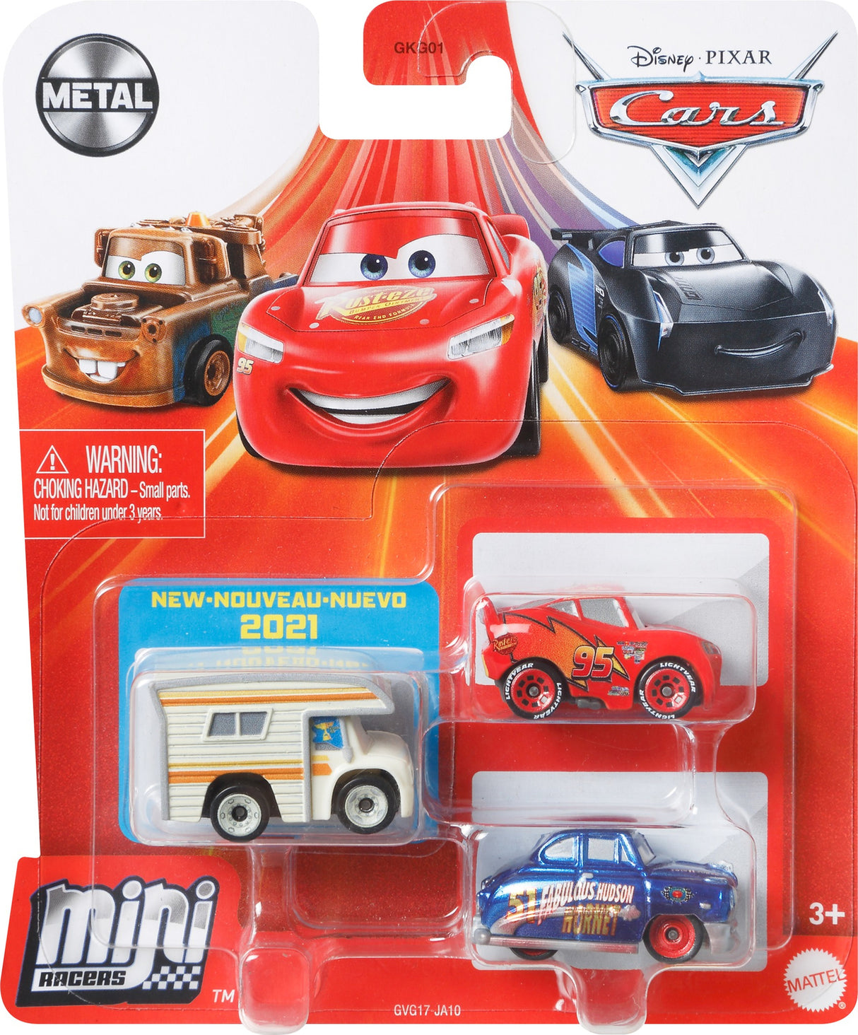 Disney Pixar Cars Mini Racers 3-Pack Assortment