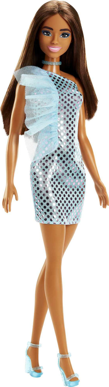 Barbie Glamorous Fashion Doll Blue Dress